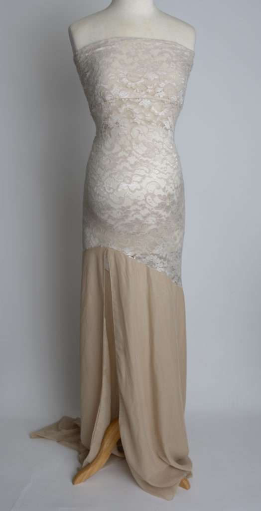 Lace beige Maternity gown
