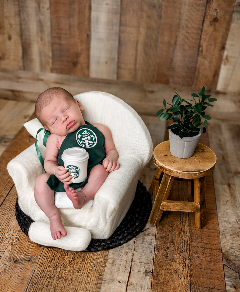 Starbucks newborn photos